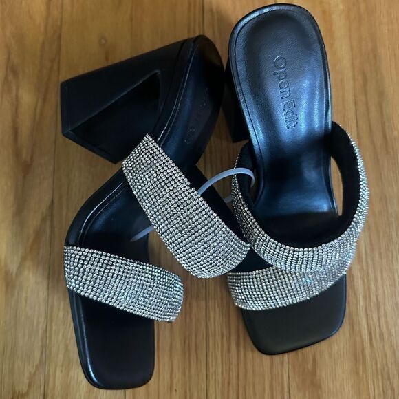 Open Edit | Sasha Rhinestone Sandal - Picture 5 of 7